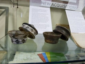 Reproduction Aldbourne cups - as originally created and as now in the British Museum